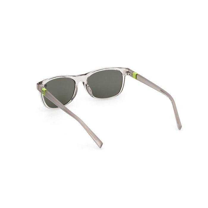 Timberland Lunettes de soleil TB9327 pour homme, monture grise, verres verts, 140mm