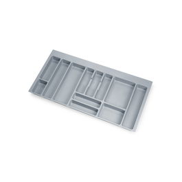 Emuca Range-couverts Optima pour tiroir universel, module 1.000mm, Plastique, Gris