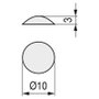 Herrajes Alk - Larmes adhésives en mousse EVA 10x3 cm transparentes - Lot de 1000 unités