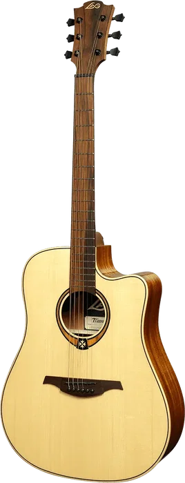 LAG Guitare Acoustique Tramontane 88 Dreadnought Cutaway A/E - Naturel