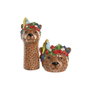 Home ESPRIT Vase Marron Céramique Tropical 16 x 16 x 38 cm