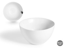 ARTE REGAL Bol rond en porcelaine blanche 13,5 cm, lot de 24