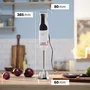 Bosch Mixeur Plongeant MSM4W221 - 600 W - Accessoires: Bol, Mini Hachoir, Fouet - 4 Lames Aiguisées QuattroBlade - Engrenage Céramique