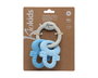 KioKids Mordedor en Silicona pour Bébé - Jouet de Dentition à Mordre Clés Bleu et Gris, 100% Silicone Sans BPA, +3 Mois