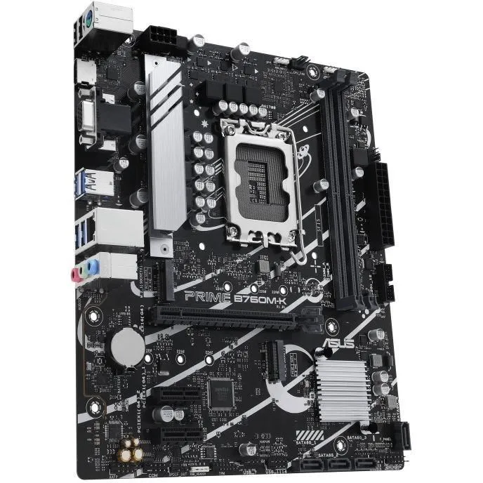 Asus PRIME B760M-K (90MB1FI0-M1EAY0) - Carte mère Micro-ATX Socket LGA1700 - Noir Asus PRIME B760M-K (90MB1FI0-M1EAY0) - Carte mère Micro-ATX Socket LGA1700 - Noir