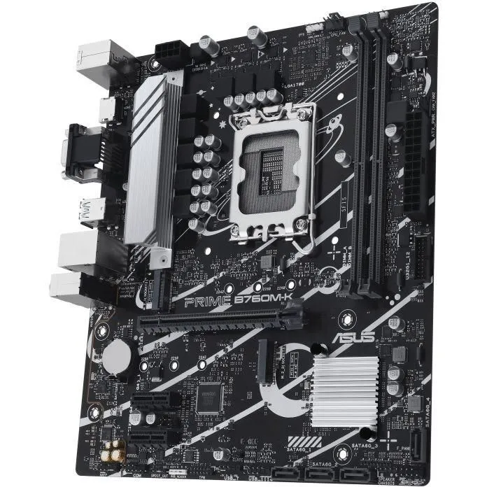 Asus PRIME B760M-K (90MB1FI0-M1EAY0) - Carte mère Micro-ATX Socket LGA1700 - Noir Asus PRIME B760M-K (90MB1FI0-M1EAY0) - Carte mère Micro-ATX Socket LGA1700 - Noir