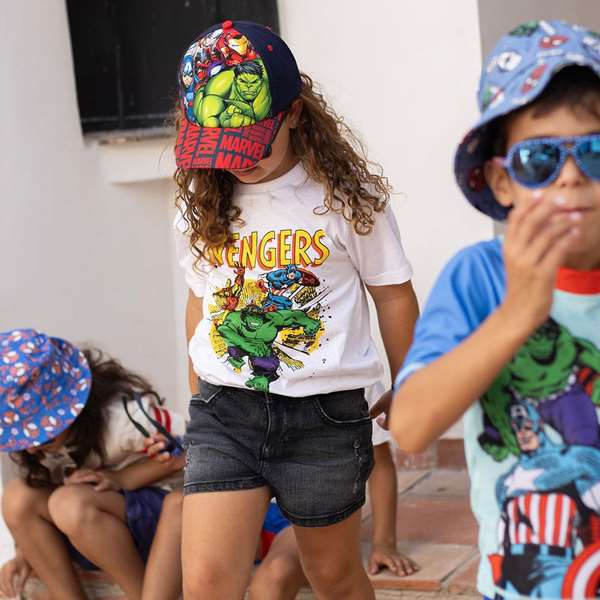 Cerdá Casquette et lunettes de soleil enfant Avengers - 53 cm - Ensemble de déguisement - 2 à 8 ans