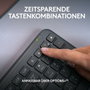 Logitech Signature Slim MK950 pour Business - Ensemble clavier et souris sans fil Graphite QWERTZ Allemand