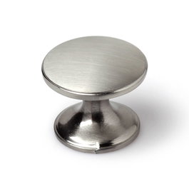 Rei 756 Bouton de meuble en zamak finition nickel satiné Ø32 mm
