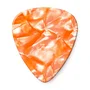 Dunlop Pack 12 Picks Genuine Celluloid Orange Perlé Heavy