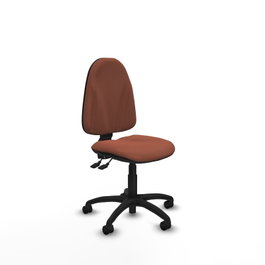 PIQUERAS Y CRESPO Chaise de bureau Algarra, Marron, mécanisme Asincro