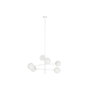 Suspension DKD Home Decor 96 x 73 x 50 cm Verre Métal Blanc 50 W