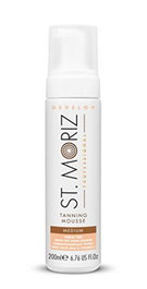 St. Moriz Mousse Autobronzante #Teinte Moyenne 200 ml - Doré Intense, Enrichie en Lait d'Olive et Vitamine E, Cruelty Free, Pour Tous Types de Peau