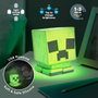 PALADONE Lampe de chevet SquishyGlo Minecraft Creeper rechargeable USB, taille 15cm, texture souple et lumineuse avec 3 niveaux de luminosité