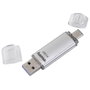 Hama C-Laeta 64 Go USB-C USB-A Argent