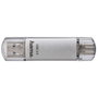 Hama C-Laeta 64 Go USB-C USB-A Argent