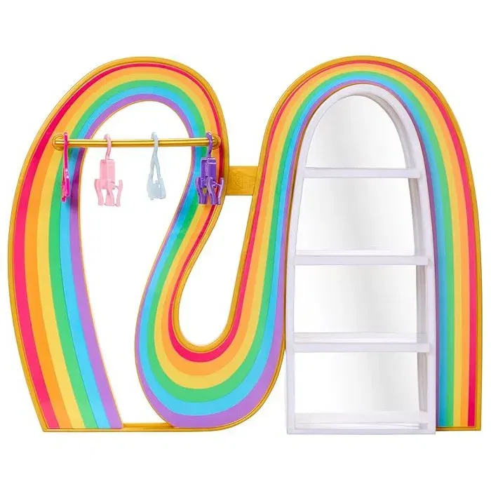 Rainbow High Playset Armoire Rainbow d'Amaya - Ensemble de jeu poupée avec garde-robe, tenues, chaussures, sacs et poupée exclusive - Dès 4 ans Rainbow High Playset Armoire Rainbow d'Amaya - Ensemble de jeu poupée avec garde-robe, tenues, chaussures, sacs et poupée exclusive - Dès 4 ans