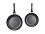 Kinvara Set de 2 Poêles en Aluminium Noir 26,5 x 45 x 8,5 cm (22,5 x 4,3 cm et 26,4 x 4,7 cm) Compatible Induction (Set de 6)