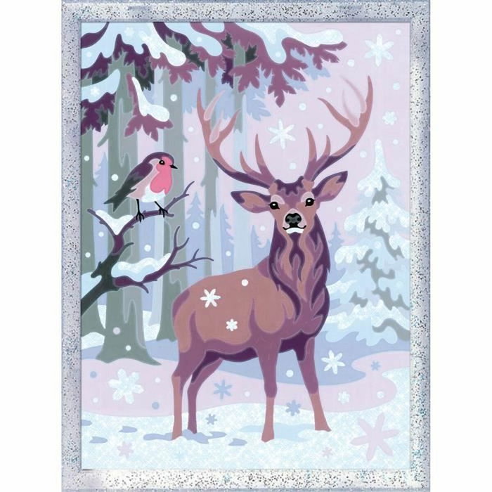Ravensburger CreArt Kids Kit de peinture par numéros Cerf romantique 18x24 cm