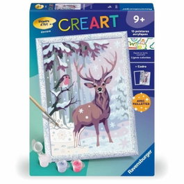 Ravensburger CreArt Kids Kit de peinture par numéros Cerf romantique 18x24 cm