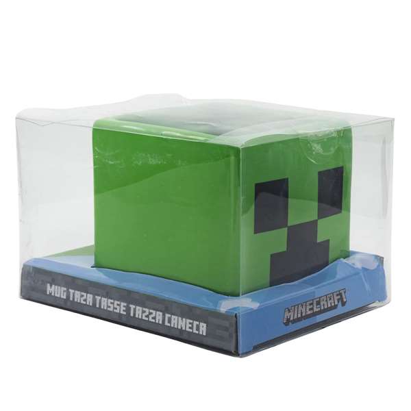 Stor Mug Minecraft Visage Creeper 3D 445 ml