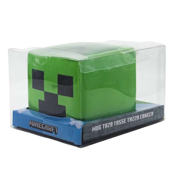 Stor Mug Minecraft Visage Creeper 3D 445 ml