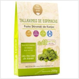 THE KONJAC SHOP Tallarines de espinacas de konjac 200g