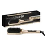Saint Algue - Brosse Lisseur Chauffante DEMELISS 21350 LISS&GO, 6 Températures (230°C), Céramique, Surface de Chauffage 40 cm², Lissage Facile