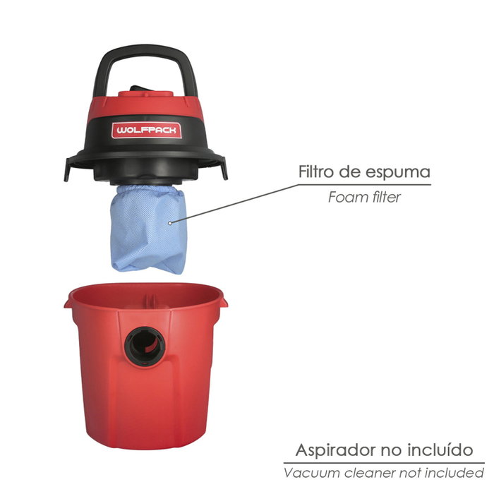 WOLFPACK LINEA PROFESIONAL Filtros Para Aspirador 07010400 WOLFPACK LINEA PROFESIONAL Filtros Para Aspirador 07010400