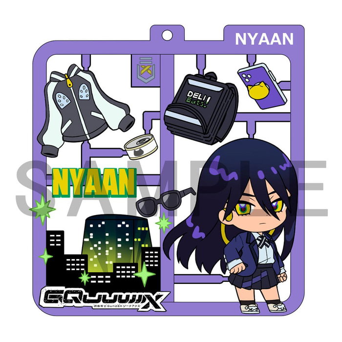 Megahouse Mobile Suit Gundam GQuuuuuuX assortiment charms Plat Collection (4)