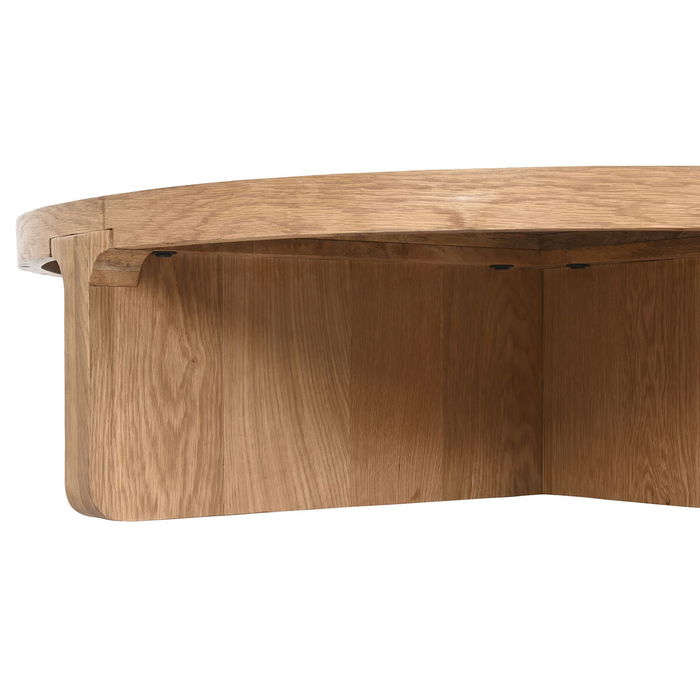 Table Basse Home ESPRIT Naturel bois de chêne 121 x 121 x 32 cm