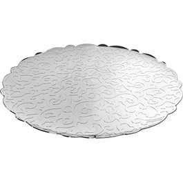 Alessi MW07 DRESSED - Plateau rond en acier inoxydable 18/10 35 cm - Design Marcel Wanders