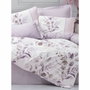 BigBuy Home Parure de couette Lilas et blanc 220 x 240 cm avec 2 taies d'oreiller