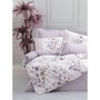 BigBuy Home Parure de couette Lilas et blanc 220 x 240 cm avec 2 taies d'oreiller