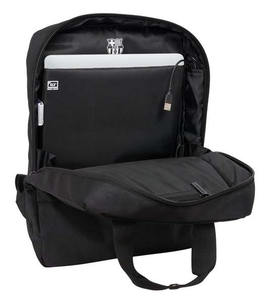 Safta Mochila pour ordinateur portable 13,3'' avec USB F.C. Barcelona Premium - Sac à dos 29 x 39 x 11 cm Safta Mochila pour ordinateur portable 13,3'' avec USB F.C. Barcelona Premium - Sac à dos 29 x 39 x 11 cm