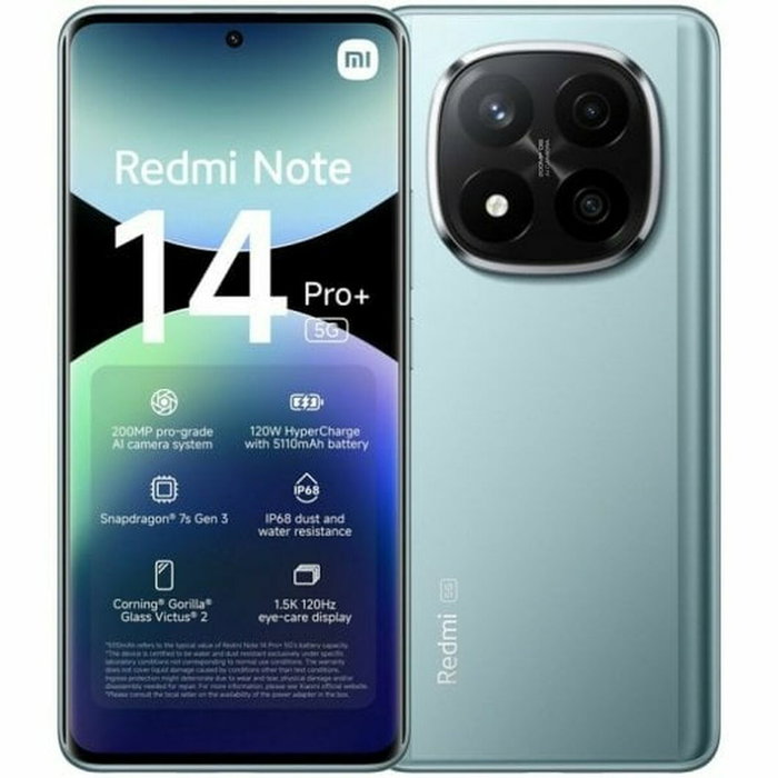 Xiaomi Redmi Note 14 Pro+ 5G, 8 GB RAM, 256 GB, Bleu