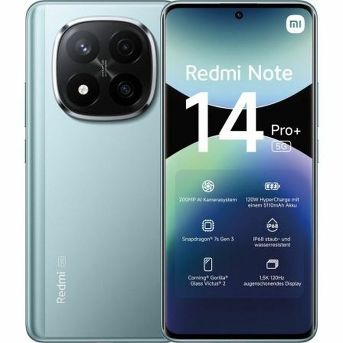 Xiaomi Redmi Note 14 Pro+ 5G, 8 GB RAM, 256 GB, Bleu