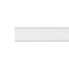 Cintacor Barre de penderie ovale métal blanc 200 cm Ø15x25 mm