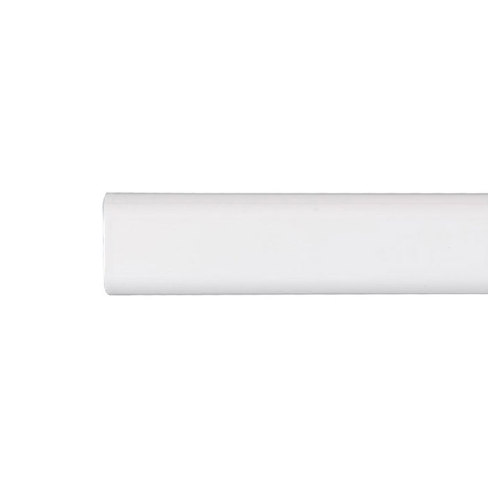 Cintacor Barre de penderie ovale métal blanc 200 cm Ø15x25 mm Cintacor Barre de penderie ovale métal blanc 200 cm Ø15x25 mm