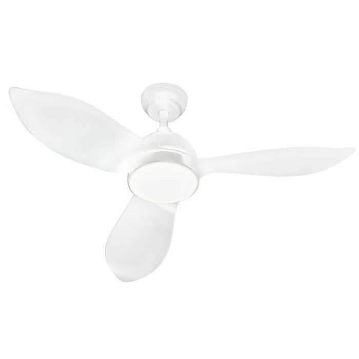 Farelek CORSICA Blanc Ventilateur de plafond Ø116cm 70W avec éclairage LED