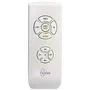 Farelek Ventilateur de plafond Corsica Blanc avec éclairage LED 116 cm 70W - 3 vitesses, pales en plastique blanc, télécommande et rotation réversible