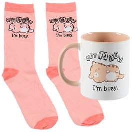 The Concept Factory Ensemble Tasse et Chaussettes Kawaii avec Modèles Assortis