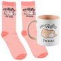 The Concept Factory Ensemble Tasse et Chaussettes Kawaii avec Modèles Assortis