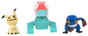 Jazwares Pokémon Battle Figure figurines 3-Pack Mimiqui, Porygon & Cradopaud