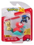 Jazwares Pokémon Battle Figure figurines 3-Pack Mimiqui, Porygon & Cradopaud