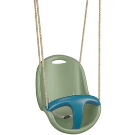 Aleo By Trigano - 9615P8 - Siège bébé pour portique 1,90/2,50 m - Vert/Bleu - Sécurité avec ceinture ventrale et barre de protection
