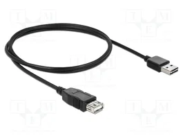 DELOCK Câble USB 2.0 A vers A, 1m, noir