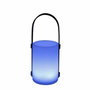 Galix Lanterne portative rechargeable USB - Bambou/Plastique - 4 LED WRGB - Blanc