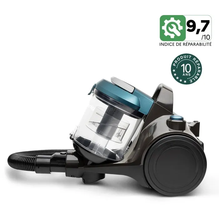 Hkoenig STC56 Aspirateur sans sac Filtre HEPA 12, Classe énergétique A, Capacité 2.5L, Noir Hkoenig STC56 Aspirateur sans sac Filtre HEPA 12, Classe énergétique A, Capacité 2.5L, Noir