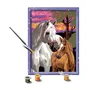 Ravensburger - CreArt 25809 - Kit de Peinture par Numéros 'Chevaux au Coucher du Soleil', 18x24 cm - Peinture Numérotée avec Cadre - Loisir Créatif Enfant dès 9 Ans